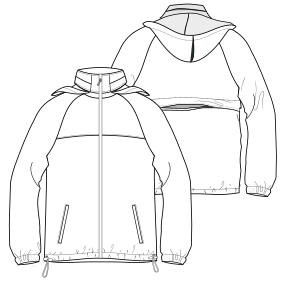 Fashion sewing patterns for Windbreaker 7233
